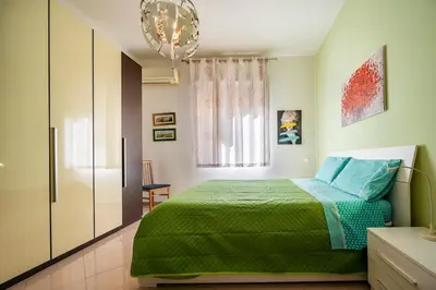 Letto o letti in una camera di Casa grazia