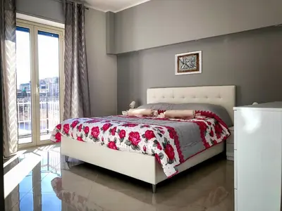 Letto o letti in una camera di Caruso Etna View Apartment