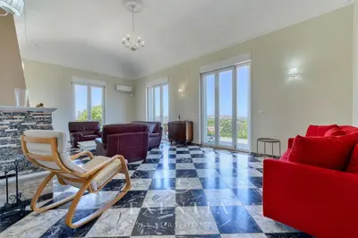 Area soggiorno di Exentia Stays - Luxury Villa With Pool in Sicily, Siracusa