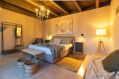 Letto o letti in una camera di Villa Olive Champagne con piscina privata