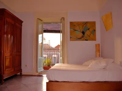 Letto o letti in una camera di Loft Duca di Genova