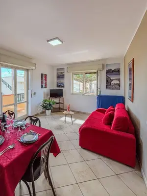 Area soggiorno di first floor lido house with terrace for exclusive use