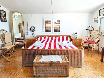 Letto o letti in una camera di Villa il Timone