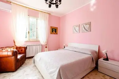 Letto o letti in una camera di villa in full relaxation near the sea - air conditioning - wifi