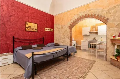 Letto o letti in una camera di Evy house