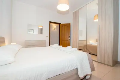 Letto o letti in una camera di Vista Mare Lido Avola