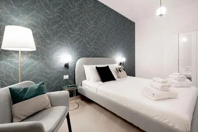 Letto o letti in una camera di Casa Amurusa