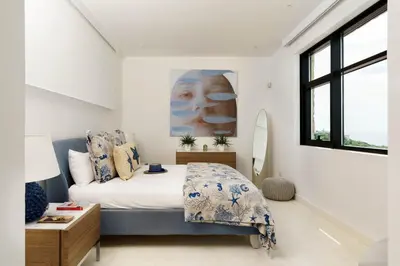 Letto o letti in una camera di Villa Salvia