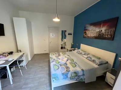 Letto o letti in una camera di Gianluca Home