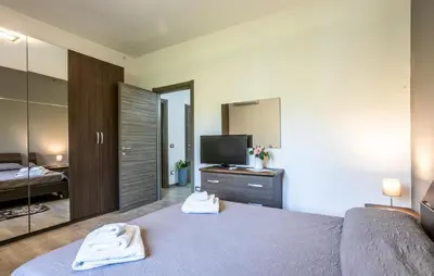 Letto o letti in una camera di Villa Lucy