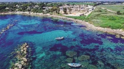 Paesaggio naturale nelle vicinanze della villa