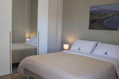 Letto o letti in una camera di Casa Morena