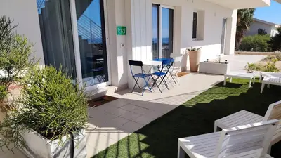 Area soggiorno di Borgo 84 Marzamemi - Casa Kurò