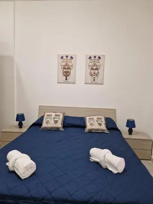 Letto o letti in una camera di Il Moro di Sicilia in Catania city center