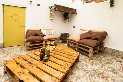 Area soggiorno di Casa Officina