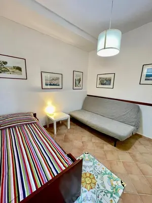Letto o letti in una camera di Arcile House - con discesa al mare