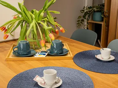 Set per la preparazione di tè e caffè presso Aura Apartment
