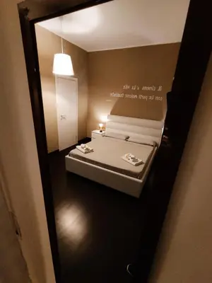 Letto o letti in una camera di B&B Casa Vinci