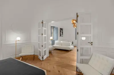 Letto o letti in una camera di Palazzo Palmeri Rooms