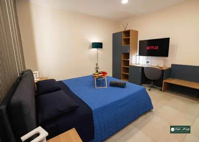 TV o dispositivi per l'intrattenimento presso Eden B&B Shekhinah