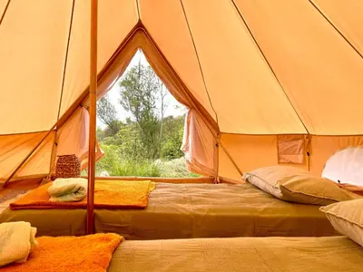 Letto o letti in una camera di Ananda Glamping natural escape