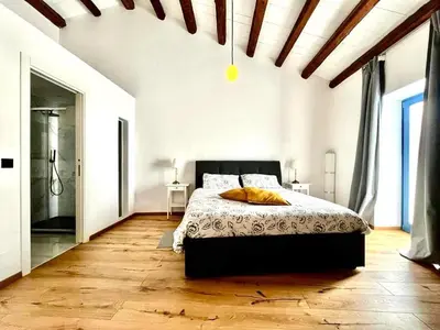 Letto o letti in una camera di Casa De la Luz