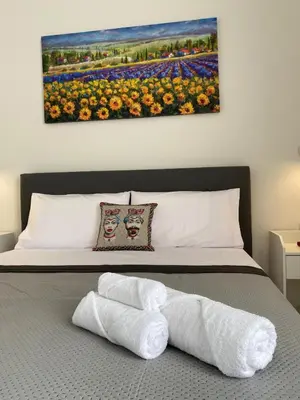 Letto o letti in una camera di La dimora di Ted