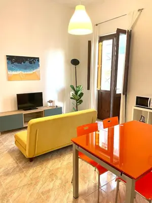 TV o dispositivi per l'intrattenimento presso Appartamento in Siracusa Centro- Dimora Eucleide