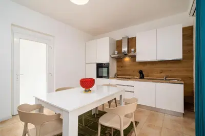 Cucina o angolo cottura di Sea Residence LUNA ROSSA
