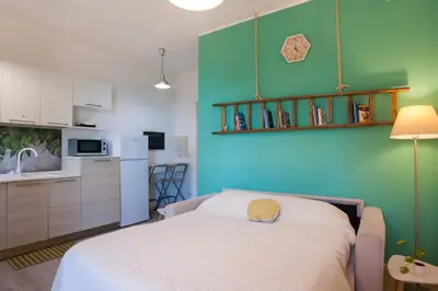 Letto o letti in una camera di Villa Sciammaca