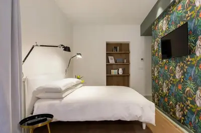 Letto o letti in una camera di Cozy Studio in Catania, 40 m², with air conditioning