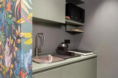 Cucina o angolo cottura di Cozy Studio in Catania, 40 m², with air conditioning