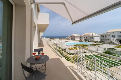Balcone o terrazza di GuestHost - Borgo 84 Marzamemi - Le Vele Apt