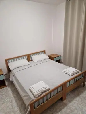 Letto o letti in una camera di Villa Noah