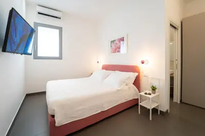 Letto o letti in una camera di Casa Matilde