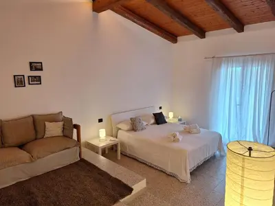 Letto o letti in una camera di Blu Home