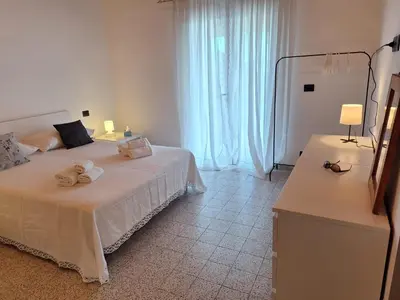 Letto o letti in una camera di Blu Home