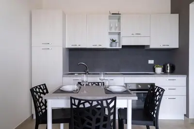 Cucina o angolo cottura di GuestHost - Borgo 84 Marzamemi - Cuore Blu Flat