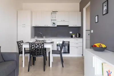 Cucina o angolo cottura di GuestHost - Borgo 84 Marzamemi - Cuore Blu Flat