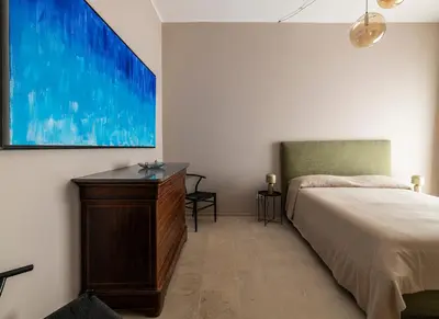 Letto o letti in una camera di Nido di Noto apartment with 2 bedrooms, Noto historical center