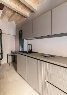 Cucina o angolo cottura di Nido di Noto apartment with 2 bedrooms, Noto historical center