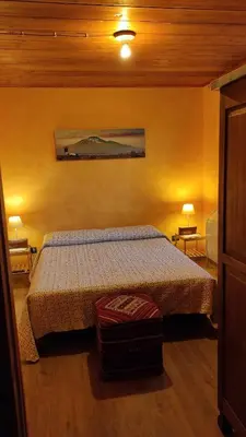Letto o letti in una camera di Tenuta Soria Location immersa nel verde con piscina privata