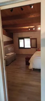 Letto o letti in una camera di Tenuta Soria Location immersa nel verde con piscina privata