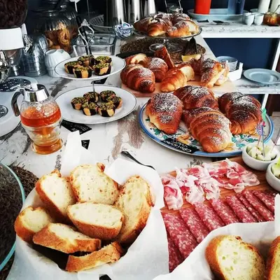Cibo presso il bed & breakfast o nelle vicinanze