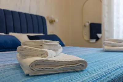 Letto o letti in una camera di Aphrodite Suite
