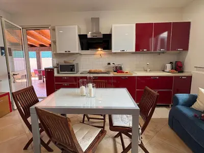 Cucina o angolo cottura di Casa Aurora sul Mare