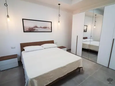 Letto o letti in una camera di Radici Sicilian Holiday Home - B An Oasis of Relaxation in the Heart of Sicily