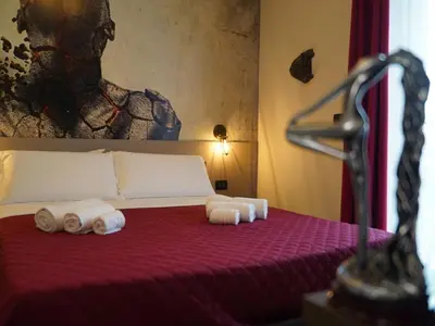 Letto o letti in una camera di Attom rooms