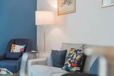 Area soggiorno di Apartment and Suite Mercato whit terrace