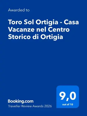 Certificato, attestato, insegna o altro documento esposto da Toro Sol Ortigia - Casa Vacanze nel Centro Storico di Ortigia